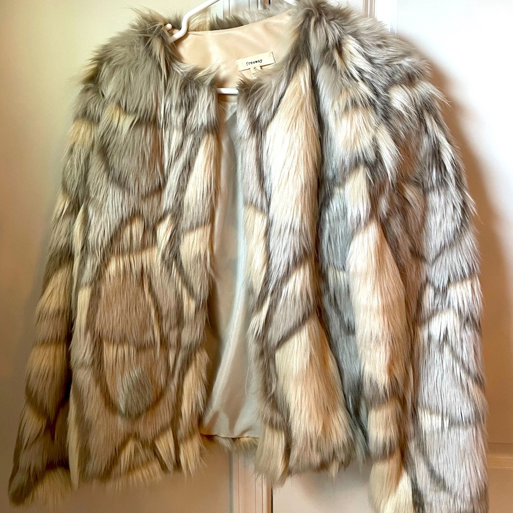 Faux fur jacket